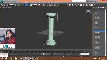 3d max lessons (3DS MAX TUTORIAL ,  HOW TO MAKE PILLER BY CYLINDER)