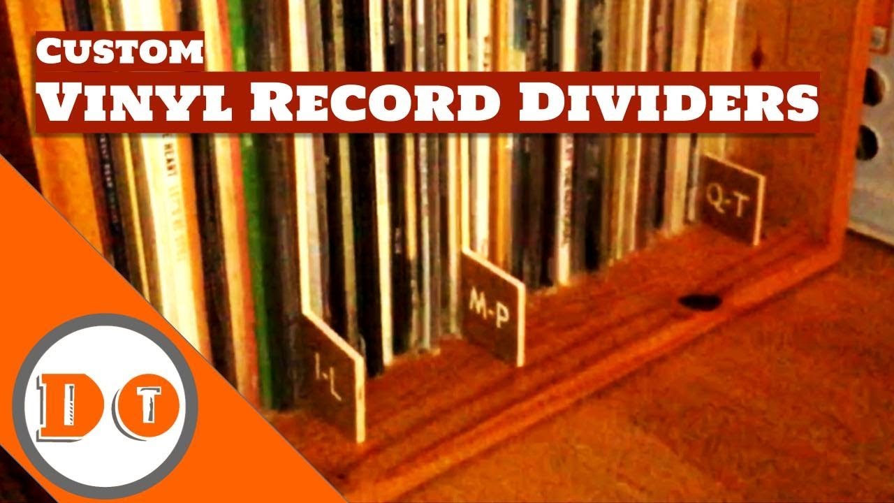 How make custom record dividers YouTube