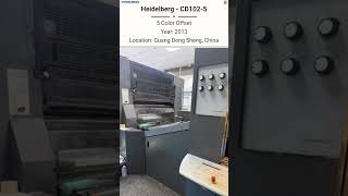 🚀 Heidelberg CD 102-5 Sheet-Fed Offset Press for Sale @Machinedalal