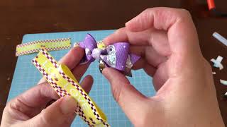 How to make ribbon #45 シューズクリップDIY