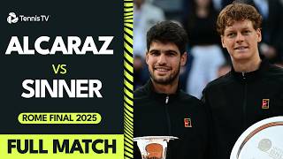 Rome 2025 Final  Match   Jannik Sinner Vs Carlos Alcaraz