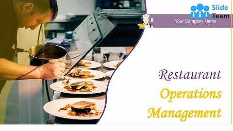 Restaurant Operations Management PowerPoint Presentation Slides