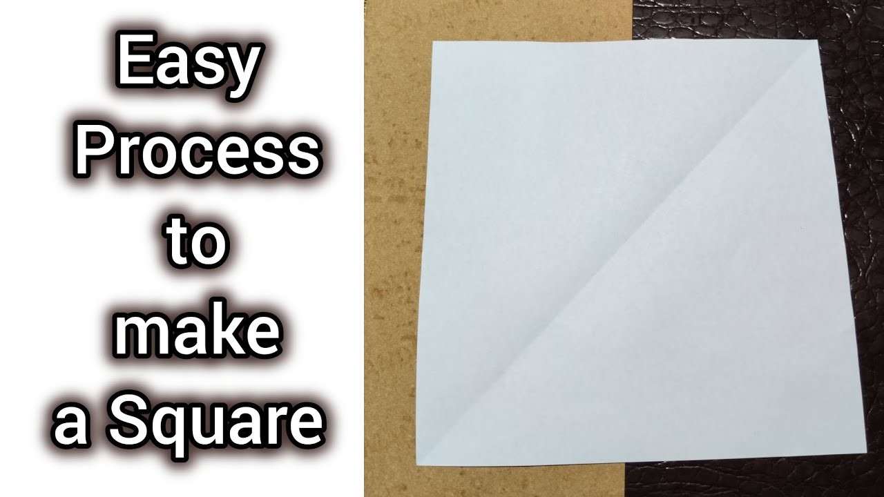 How to make a square sheet ? Easy process to make a square l Paper ...