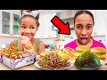 Cali&#39;s Little Sister DECIDES What She EATS for 24 Hours!