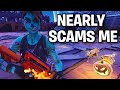 Scammer was an inch away from scamming me! 😳 (Scammer Get Scammed) Fortnite Save The World