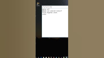 Digital Clock In 11 Lines #shorts