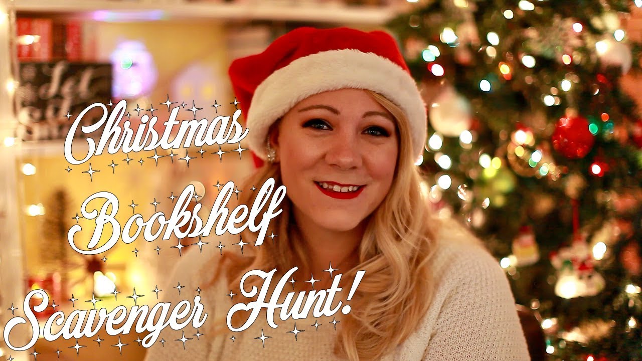 CHRISTMAS BOOKSHELF SCAVENGER HUNT! 