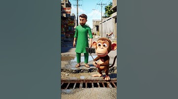 My first vlog 😊 ||ai monkey vlog || monkey vlog ||#trending #aimonkey#aimonkeyvlog