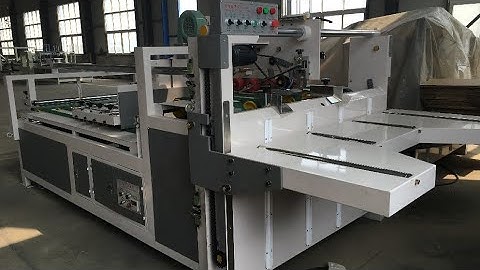 JL Semi Automatic Carton Box Folder Gluer Machine