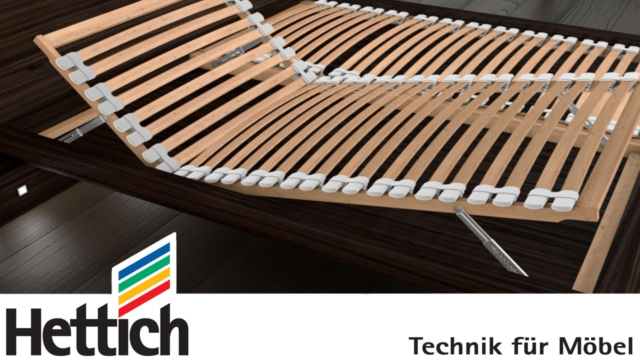 Hettich Rastomat, the universal telescopic bed fitting for head and foot sections YouTube