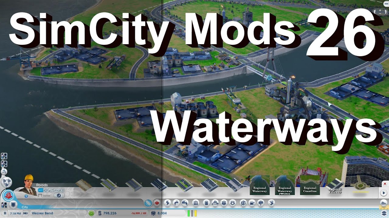 Simcity 5 13 Mods 26 Coastlines Waterways Tools Mod By Xoxide Review Youtube