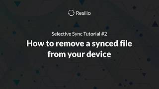 Resilio: Selective Sync Tutorial #2