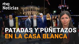 TRUMP CELEBRA su 80 CUMPLEAÑOS con un POLÉMICO COMBATE de MMA en la CASA BLANCA | RTVE Noticias
