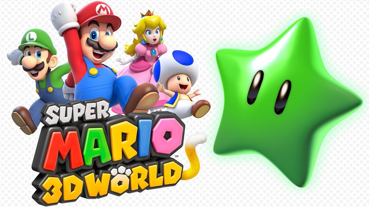 mario 3d world green stars