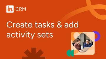 Create tasks & group repetitive tasks into activity sets in Insightly CRM (Insightly Insights)