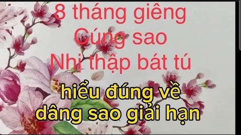 Văn khấn dâng sao giải hạn đầu năm năm 2024