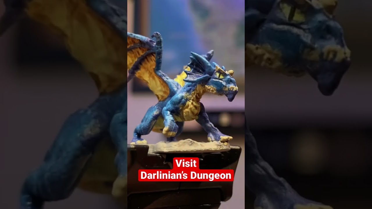 Learn how to paint a D&D Blue Dragon Wyrmling