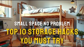 Small Space No Problem Top 10 Storage Hacks You Must Try