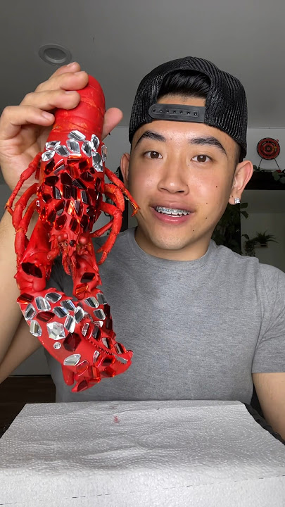 EATING RARE RUBY LOBSTER