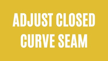 Adjust Closed Curve Seam - Matrix 9 - Học vẽ trang sức 3D Matrix Gemvision