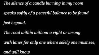 The silence of a candle.wmv chords