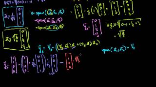 131 Linear Algebra  Gram Schmidt example with 3 basis vectors