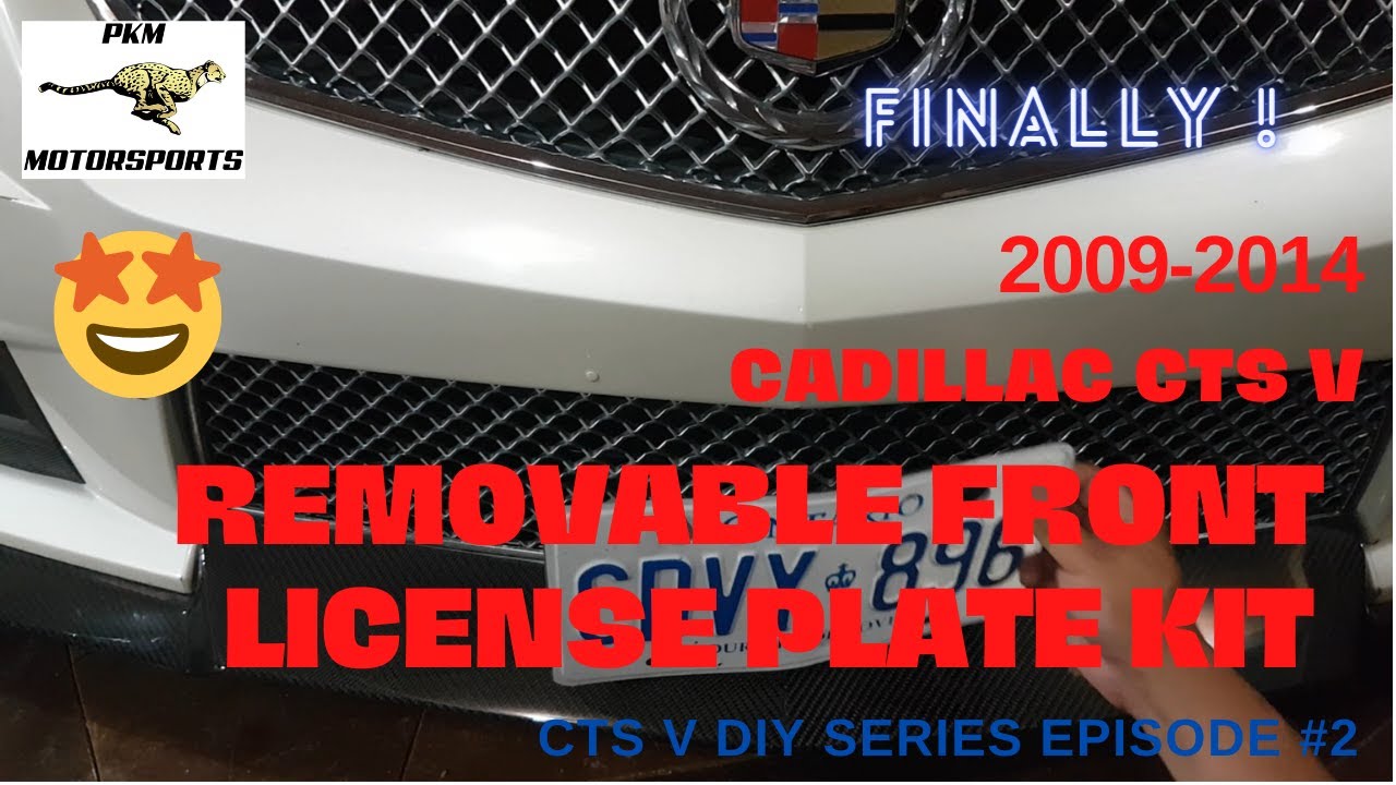 Removable License Plate Holder for CTS V YouTube