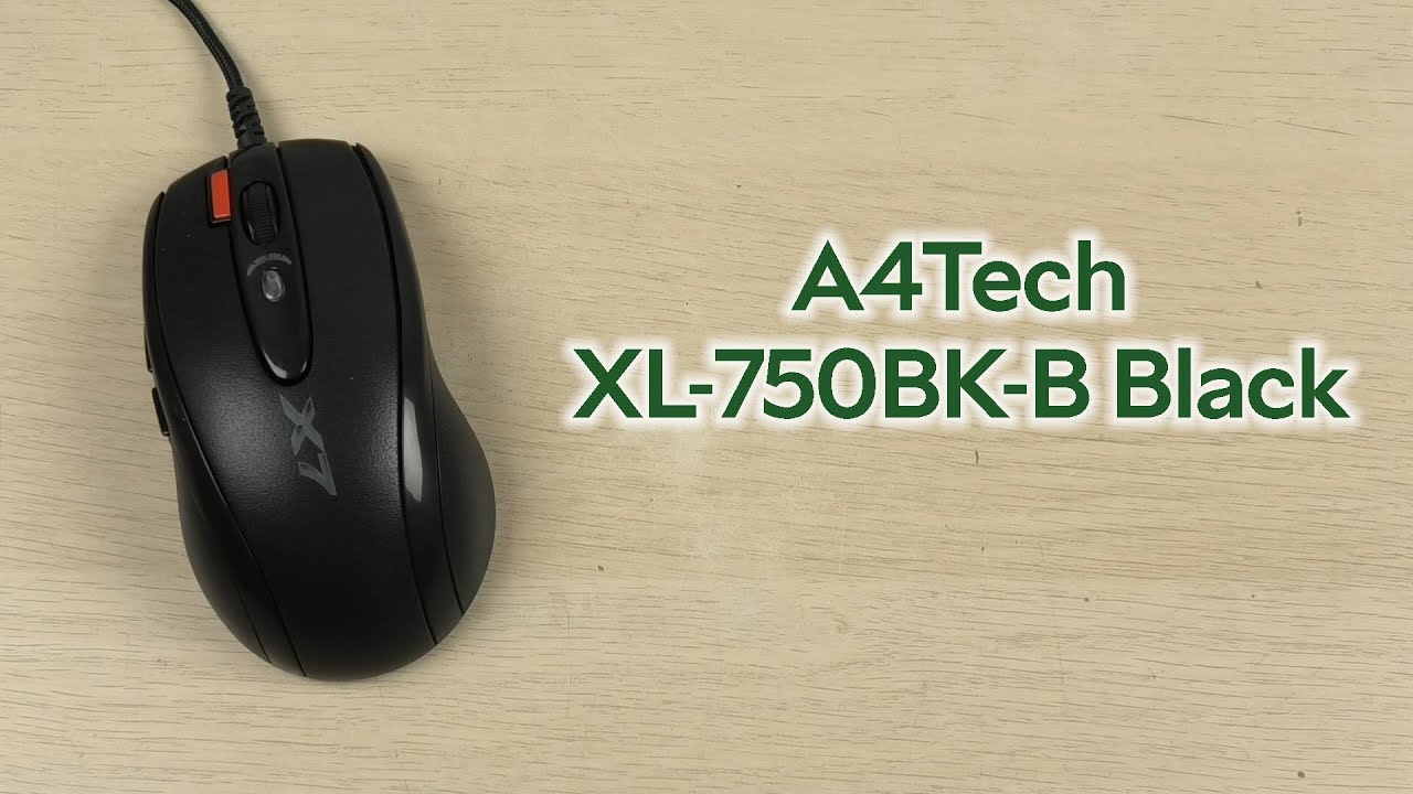 Мышь A4Tech XL-750BK-B USB Black (4711421758925) – фото, отзывы