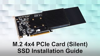 M.2 NVMe SSD 4枚搭載 PCIeカード 静音冷却 SONNET FUS-SSD-4X4-E3S