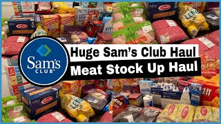 Sam’s Club STOCK UP Haul | MEAT STOCK UP PREP HAUL | BACK TO SCHOOL JUNK FOOD