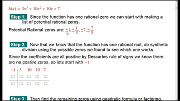 Rational Zeros Theorem examples