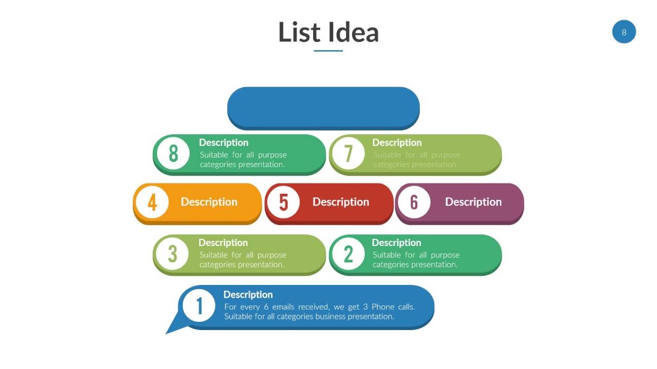 list presentation in ppt