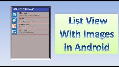 ListView with images in Android,#52