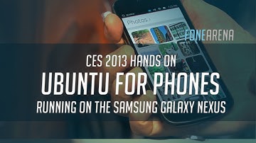 Ubuntu for Phones running on a Galaxy Nexus