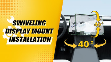 How to install Tesla swiveling display mount? 3 minutes tutorial video #teslaaccessories