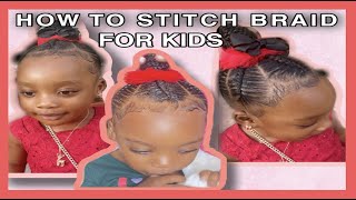 STITCH BRAIDS FOR KIDS |Getting Ready To See Santa