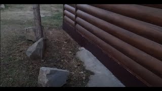 Грунтовка и покраска фундамента  гаража