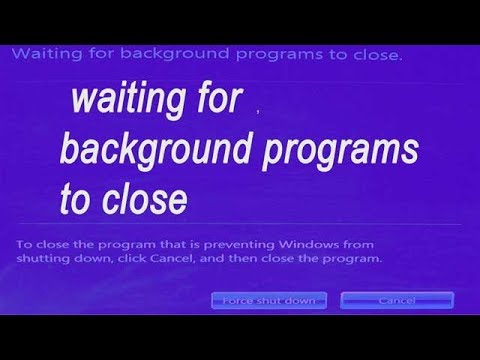 Clean boot _Error message _Fix waiting for background programs to close