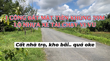 1 CÔNG ĐẤT MẶT TIỀN 39M LỘ NHỰA BÁN GẤP #ducanhbds #nhadathaugiang #nhadatgiare #nhadep