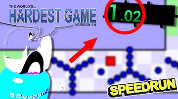 WORLDS HARDEST GAME SPEEDRUN! - 1.02 seconds - 2025