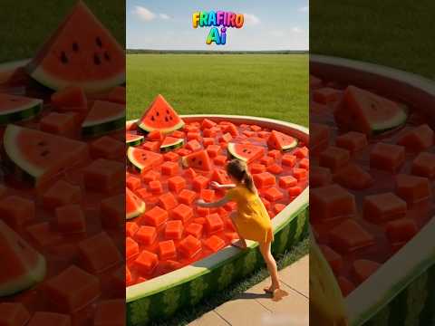 البنت نزلت بسين البطيخ  كرتوناطفال   