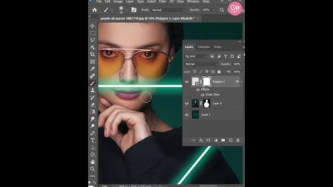 Neon Light Effect Photoshop Tutorial #Shorts
