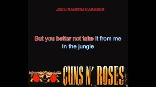 Video thumbnail of "Guns N' Roses - Welcome To The Jungle [Karaoke]"