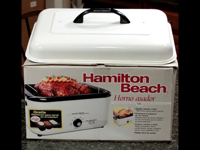 Hamilton Beach 28 lb 22-Quart Roaster Oven with Self-Basting Lid (Stainless  Steel)