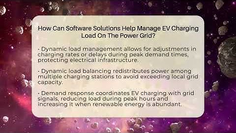 How Can Software Solutions Help Manage EV Charging Load On The Power Grid? - Talking Tech Trends
