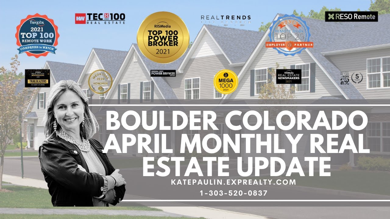 Boulder Colorado April 2024 Real Estate Sales Market Update - YouTube