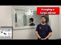 Hanging a large mirror or picture. Step by step guide.