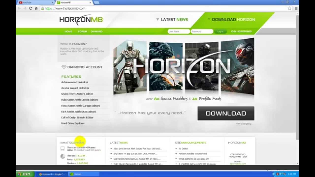 Horizon Xbox 360 Mod Tool Download Tutorial - YouTube