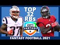 2021 Fantasy Football Rankings - Top 32 Running Back Rankings