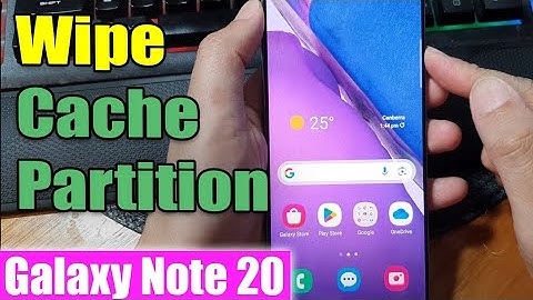 Galaxy Note 20: How to Wipe Cache Partition